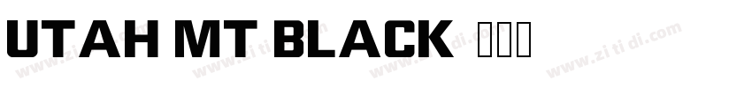 Utah MT Black字体转换